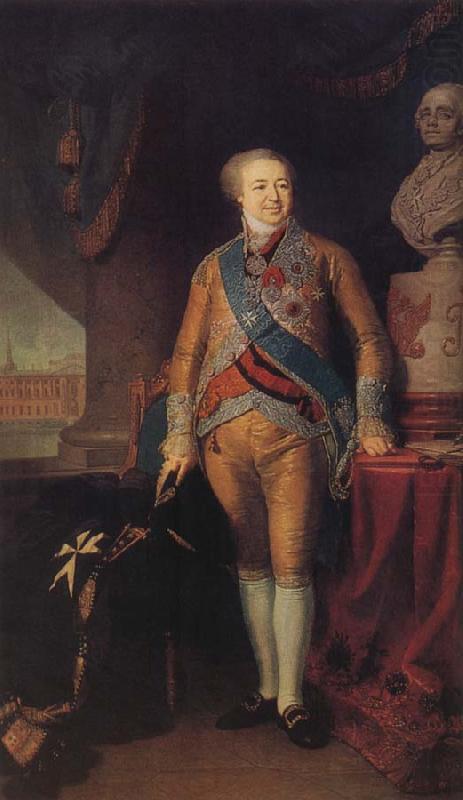Portrait of Prince Alexander Kourakine, Vladimir Borovikovsky